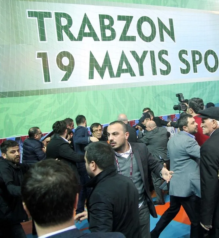 Trabzonspor kongresinde kavga