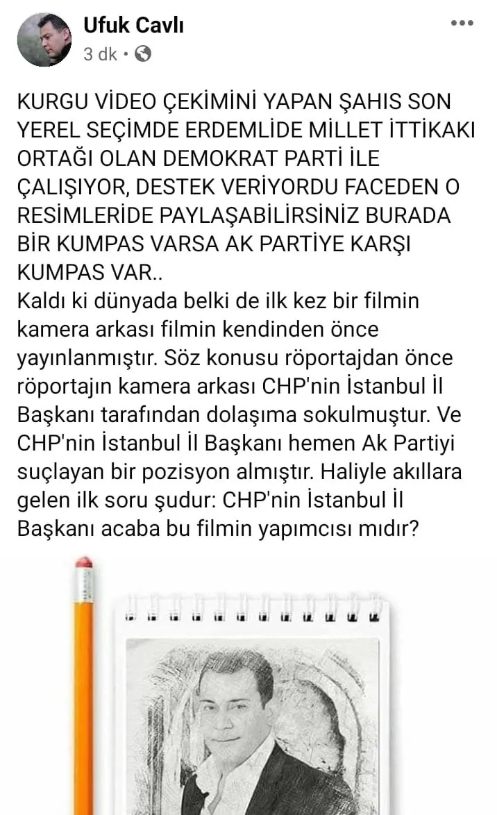 CHP’li Canan Kaftancıoğlu’nun paylaştığı kurgu görüntülerin çekimini yapan Mahmut Dölek bakın kim çıktı!