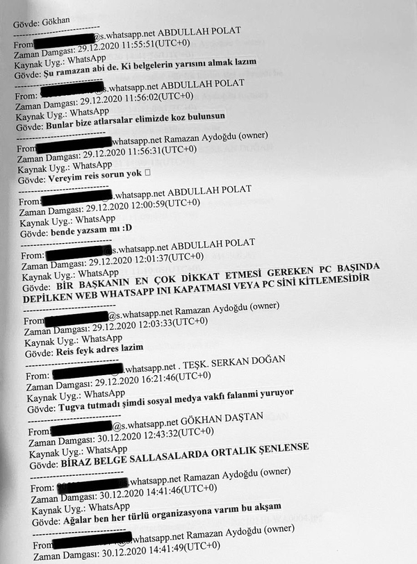 TÜGVA’ya kumpas örgütlü şekilde 11 ay önce organize edilmiş! İşte WhatsApp yazışmaları... - 8
