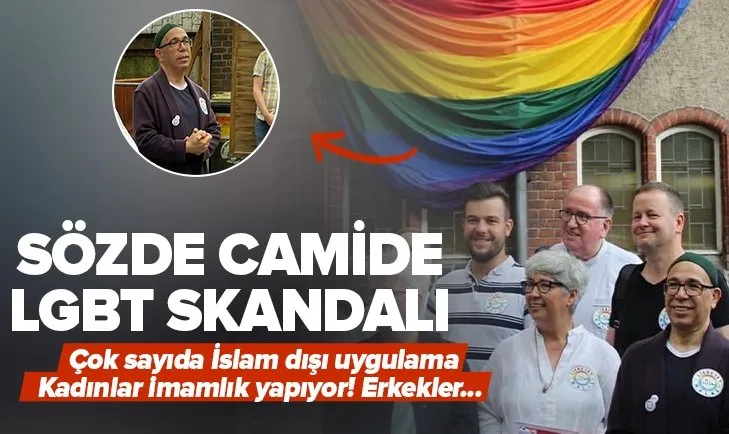 Almanya’da sözde camide LGBT bayraklı skandal! Belediye başkanından skandal paylaşım...