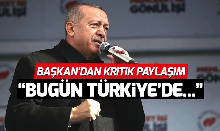Erdoğan: Bugün Türkiyede iki ittifak karşı karşıyadır!