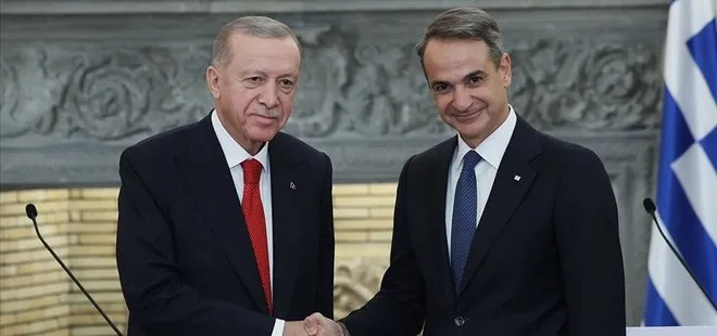 Başkan Recep Erdoğan Yunanistan Başbakanı Miçotakis ile görüştü! İşte ele alınan konular...