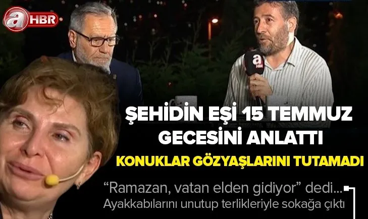 15 Temmuz şehidi Türkmen Tekin’in eşi Ramazan Tekin eşinin şehit olduğu anları A Haber’de anlattı! Prof.Dr. Özden Zeynep Oktav gözyaşlarını tutamadı