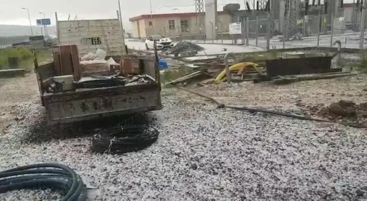 Son dakika: Kars ve Ardahan’da dolu yağışı
