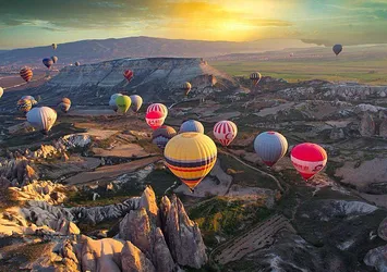 Kapadokya'da tüm zamanların rekoru kırıldı! Kuşbakışı seyir keyfi