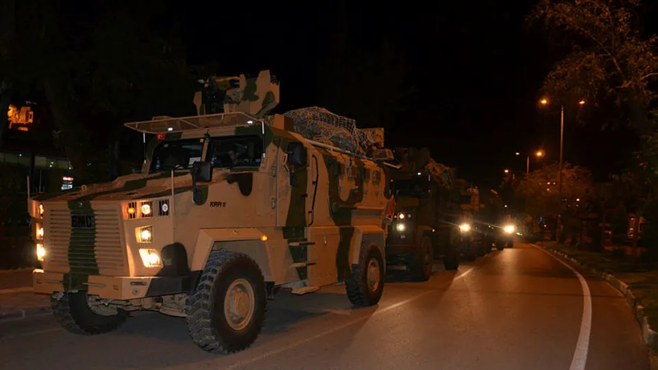 Suriye sınırına askeri sevkiyat