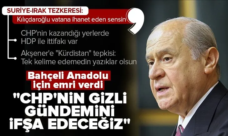 Son dakika: MHP Genel Başkanı Devlet Bahçeli’den MHP Grup Toplantısı’nda önemli açıklamalar! Kılıçdaroğlu ve Akşener’e tepki