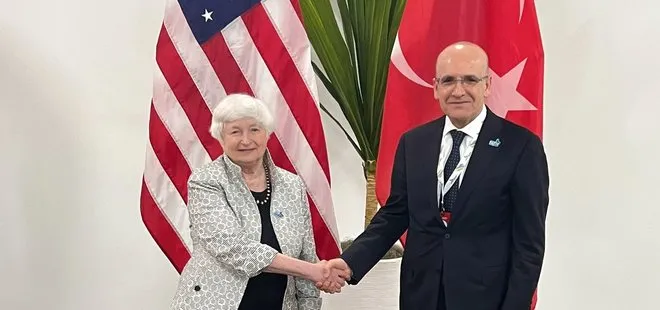Hazine ve Maliye Bakanı Mehmet Şimşek ABD Hazine Bakanı Yellen ile görüştü
