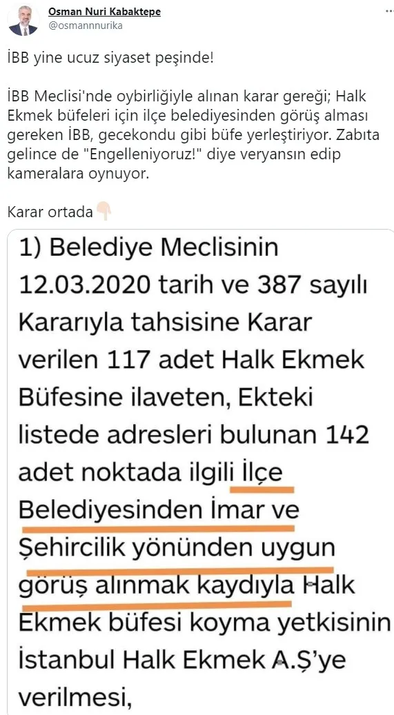İBB’nin Halk Ekmek büfeleri engelleniyor iddiası asılsız çıktı