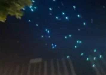 Çin'de gökten drone yağdı