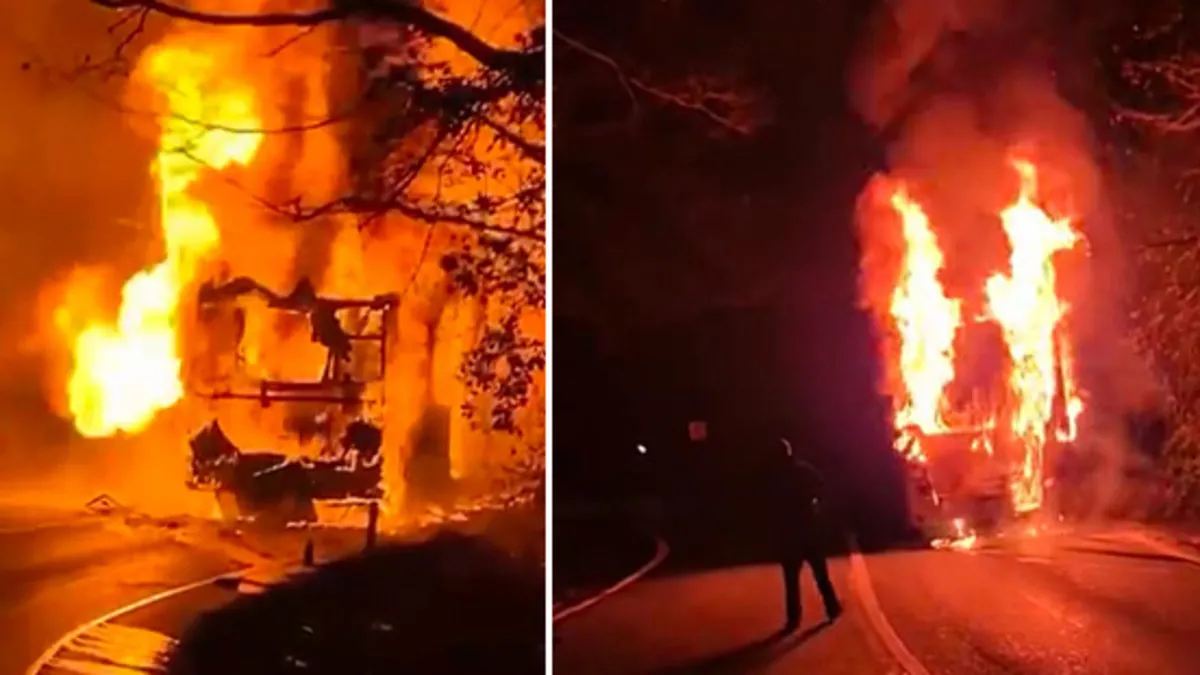 İstanbul'da İETT otobüsü alev topuna döndü! Patlamalar yürekleri ağza getirdi