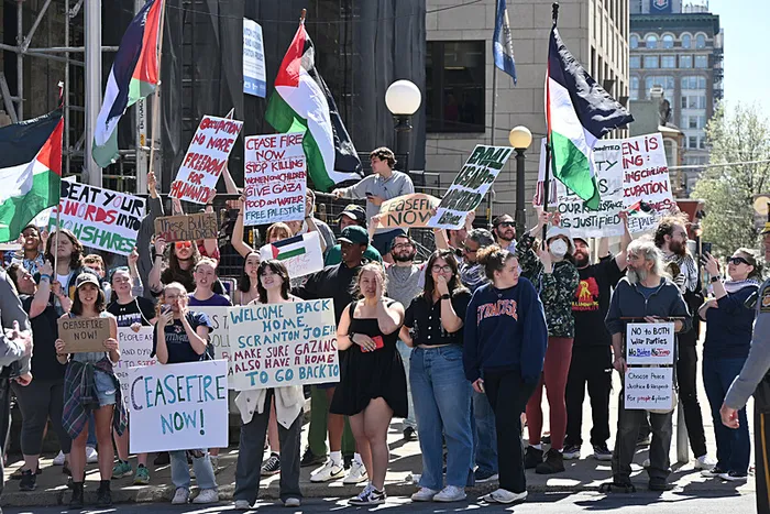 1713337448795.jpg Joe Biden'a doğup büyüdüğü Scranton kentinde Filistin protestosu: Saklanamazsın! - 3