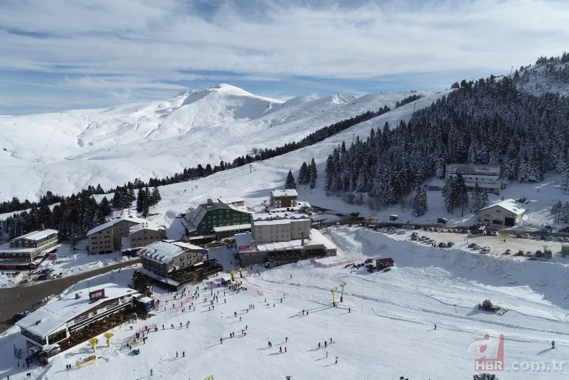 Uludağ tıklım tıklım! Metrelerce kuyruk oluştu 20