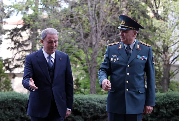 Milli Savunma Bakanı Hulusi Akar Kazakistan Savunma Bakanı Orgeneral Jaksylkov ile görüştü - 1