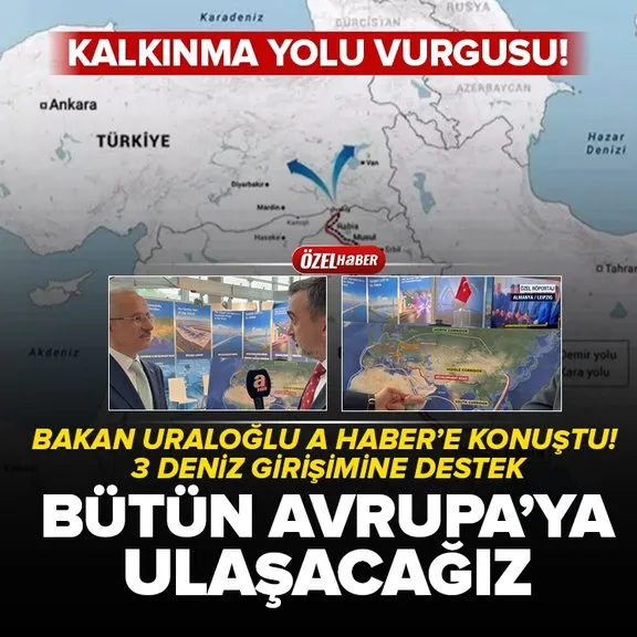 Bakan Uraloğlu’ndan Kalkınma Yolu Projesi vurgusu: Bütün Avrupa’ya ulaşacağız | A Haber’e özel konuştu!