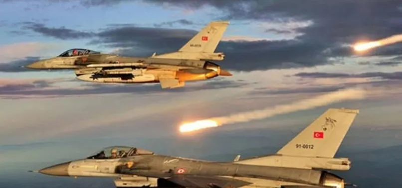 Zap bölgesindeki terör hedeflerini vuruldu