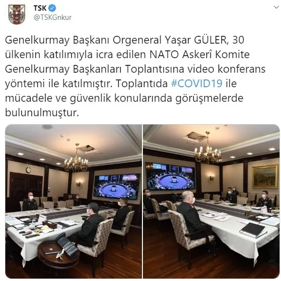 Orgeneral Güler NATO Askeri Komite Genelkurmay Başkanları ile bir araya geldi - 1