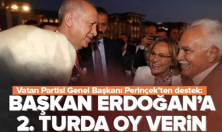 Doğu Perinçekten Başkan Erdoğana 2. tur desteği
