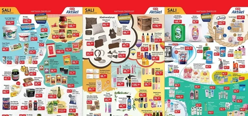3 Ekim BİM aktüel ürünler kataloğu yayınlandı! Yeni ayın ürünleri arasında 159 TL’ye tereyağı 109 TL’ye 5kg yoğurt, 95 TL’ye 500 gr kaşar peynir satılıyor