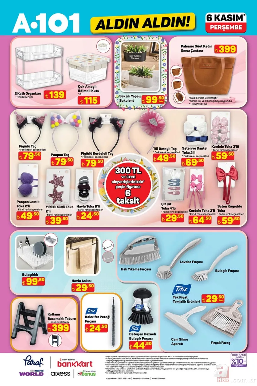 A101 indirimleri başlıyor! 6 Kasım’da hangi ürünler indirimde? Çamaşır makinesi, buzdolabı, perde… 12