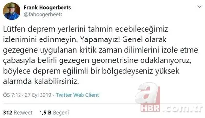 Deprem kahini Frank Hoogerbeets’ten deprem uyarısı
