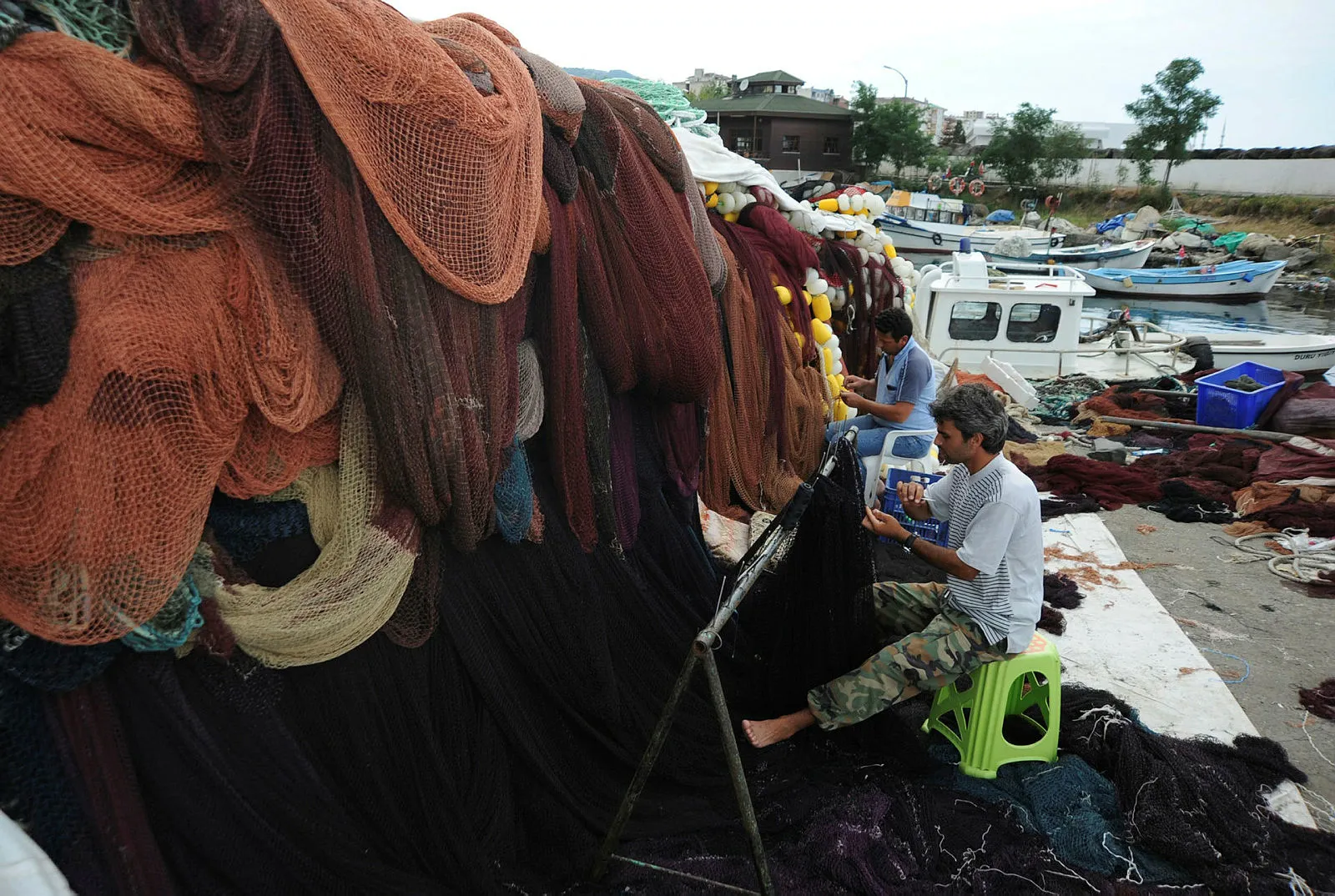 Av sezonu bitti ağlar bakıma alındı