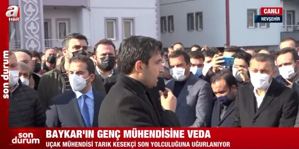 Baykar’ın uçak mühendisi Tarık Kesekçi defnedildi! Selçuk Bayraktar cenaze töreninde gözleri doldu