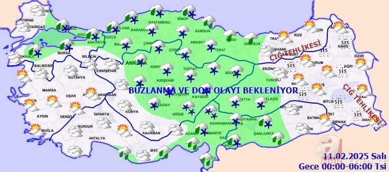 Bu sefer daha kuvvetli: Kar yağışı İstanbul'a dönüyor! MGM'den 10 Şubat Pazartesi hava durumu raporu 12