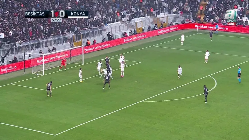 Beşiktaş 2-0 Konyaspor Gol: Cenk Tosun