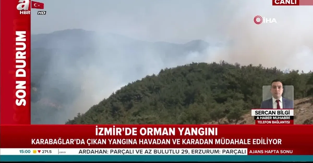 Son Dakika Izmir Karabaglar Da Orman Yangini Olay Yerinden Ilk Goruntuler Video Izle Flas Haber Ahaber Son Dakika Video Izle