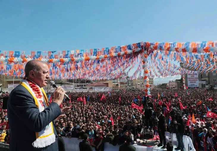 Başkan Erdoğan'a Şırnak'ta sevgi seli