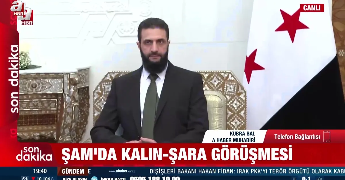 Şam'da kritik görüşme: MİT Başkanı Kalın ile Ahmed Şara bir arada!