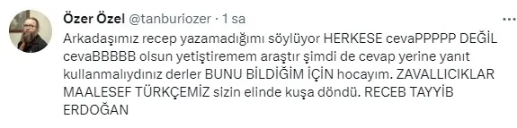 Kurtlar Vadisi müziklerinde imzası bulunan sanatçı Özer Özel Başkan Erdoğan’a desteğini duyurdu! Büyük linçe maruz kaldı