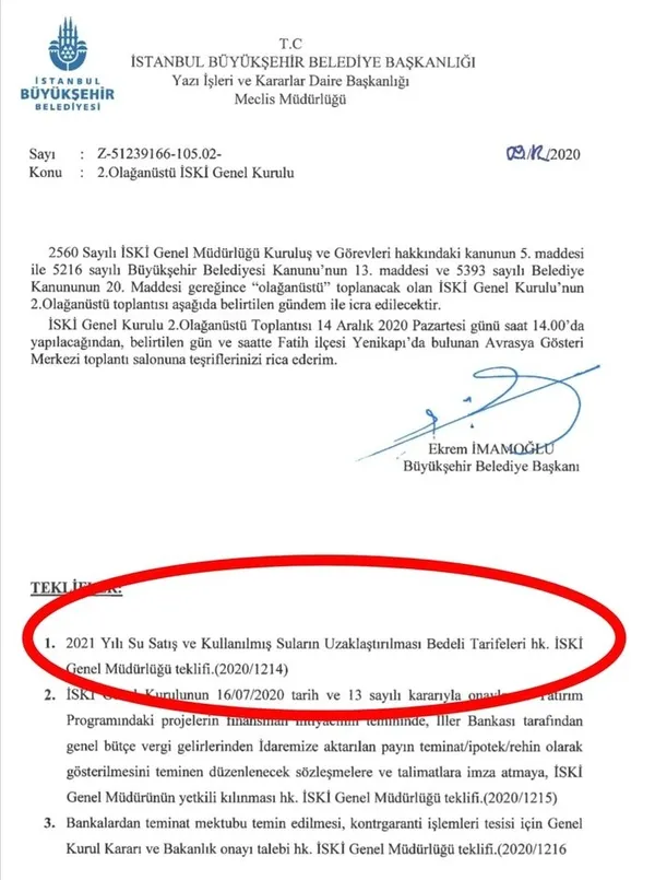Son dakika: İstanbul Büyükşehir Belediyesi’nin suya yüzde 40 zam teklifi AK Parti ve MHP’nin oylarıyla reddedildi!