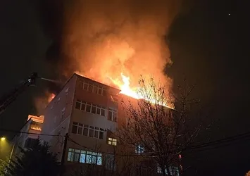 Tekirdağ'da bir apartman alevlere teslim oldu! 6 kişi dumandan etkilendi