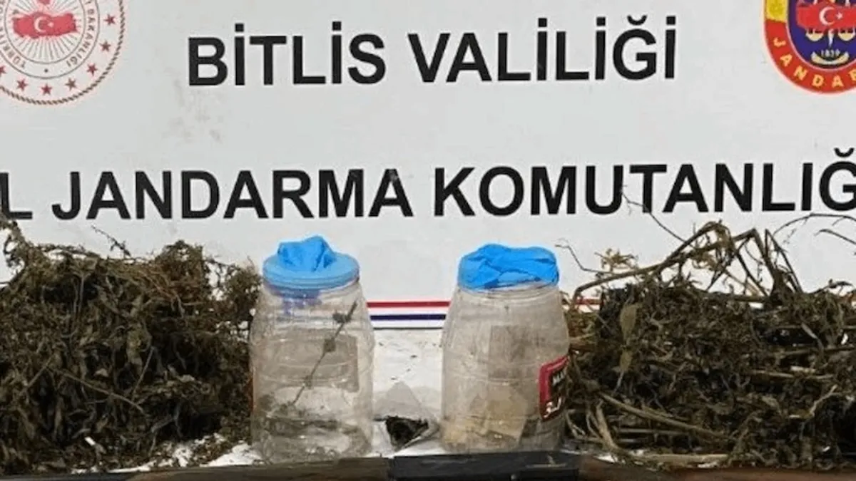 Bitlis'te uyuşturucu operasyonu!