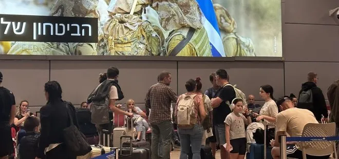 İsrail’den kaçan kaçana! Havalimanlarında yoğun kalabalık