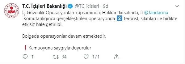 Hakkari'de terör operasyonu - 1