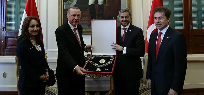 Başkan Erdoğan’a Paraguay Devlet Nişanı verildi