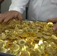 İşte toplanan altınlar! Hepsi eriyecek