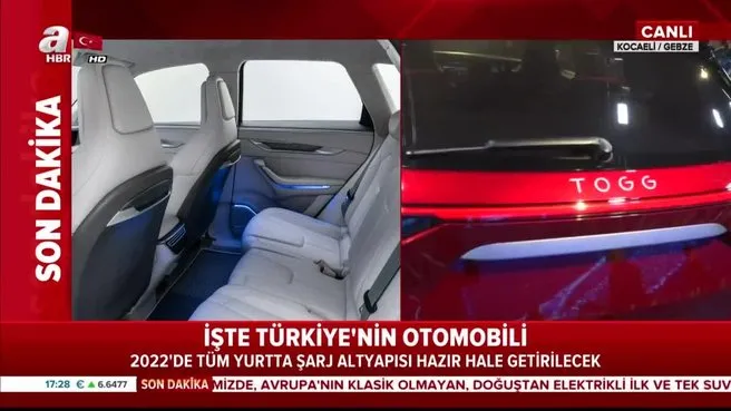 Iste Yerli Otomobilin Ic Detaylari Ahaber Video Izle