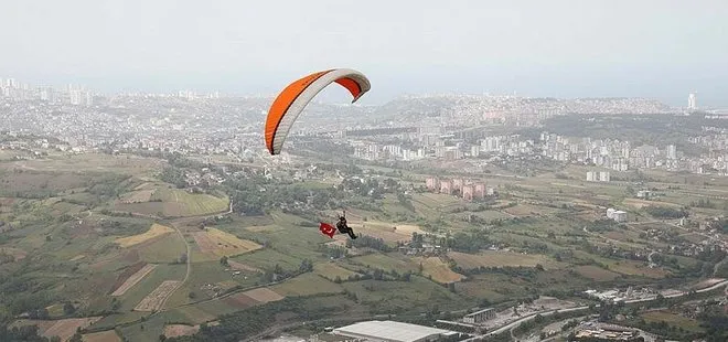 Samsun’da yamaç paraşütü etkinliği