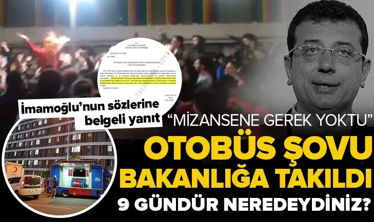İBB Başkanı Ekrem İmamoğlu’nun yurt şovu bakanlığa takıldı! Otobüs talebi 9 gün önce iletilmiş! Mizansene gerek yoktu