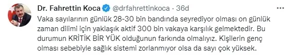 Son dakika: Sağlık Bakanı Fahrettin Koca'dan 3. doz açıklaması - 2