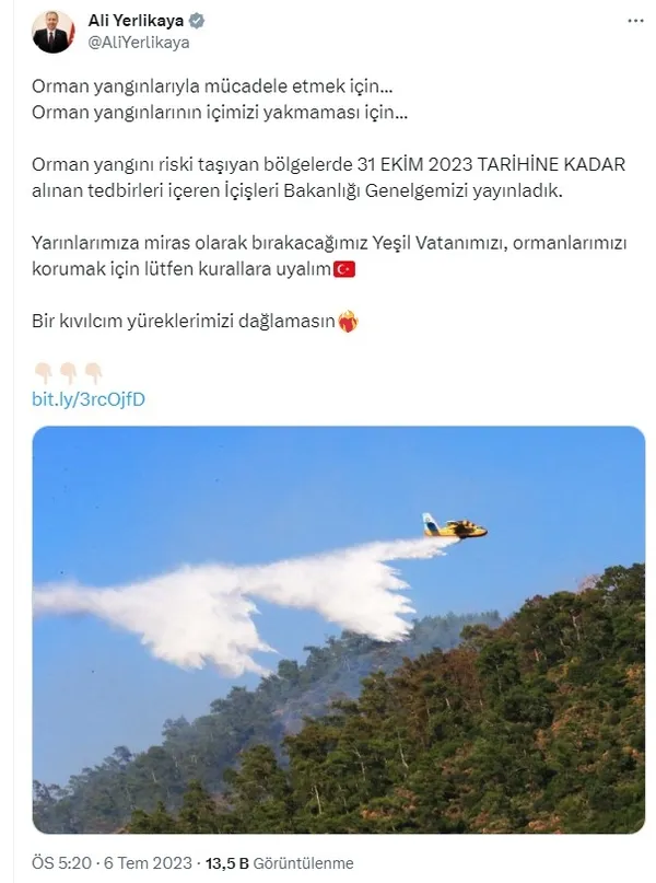 İçişleri Bakanlığından genelge: Yangın riski taşıyan yerlerde orman alanlarına girişlere yasak geldi - 5
