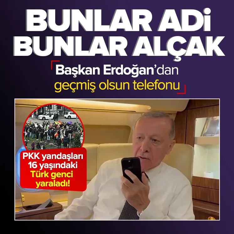 Başkan Erdoğandan geçmiş olsun telefonu!