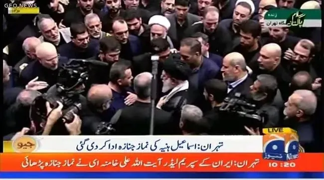 Şehit İsmail Haniye için Tahran’da cenaze töreni! Cenaze namazını Hamaney kıldırdı