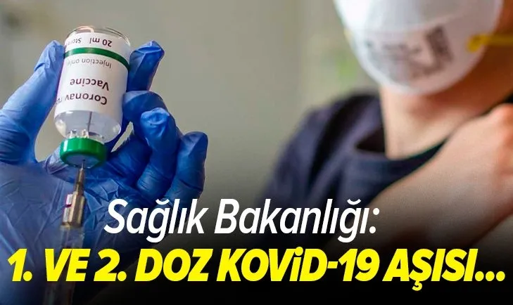 Son dakika | Sağlık Bakanlığı duyurdu: 1. ve 2. doz Kovid-19 aşısı...
