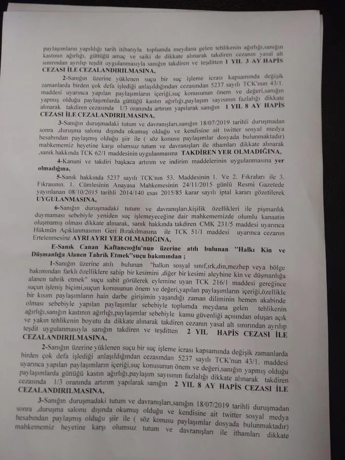 Son dakika: Canan Kaftancıoğlu'na hapis cezası - 2