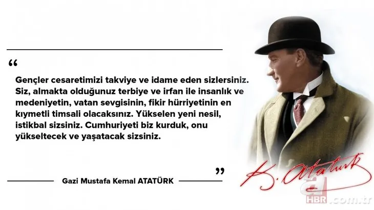 29 Ekim en güzel Atatürk fotoğrafları! 29 Ekim Cumhuriyet Bayramı en yeni yazılı Atatürk resimleri!
